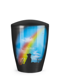 Zvířecí urna Airbrush - Pes a duha 2,8l