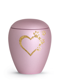 Zvířecí urna Verona Heart - Rose 2,8l