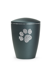 Zvířecí urna Elegance Paw, smaragdová 1,5l