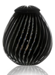 Křišťálová urna Zita - Čierna 29 cm