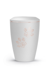 Zvířecí urna Karat Paws - Bílá 2,8l