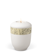 Miniurna ceramiczna Nature White - Trawa