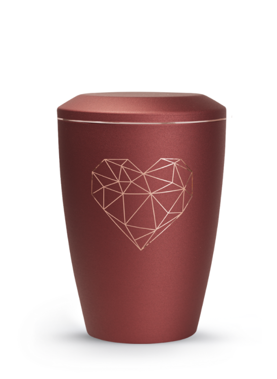 Zvířecí urna Karat Heart - Rubínová 2,8l