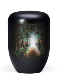 Ekologická urna Malba, lesní cesta