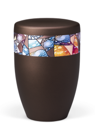 Ekologická urna Mozaika, hnědá