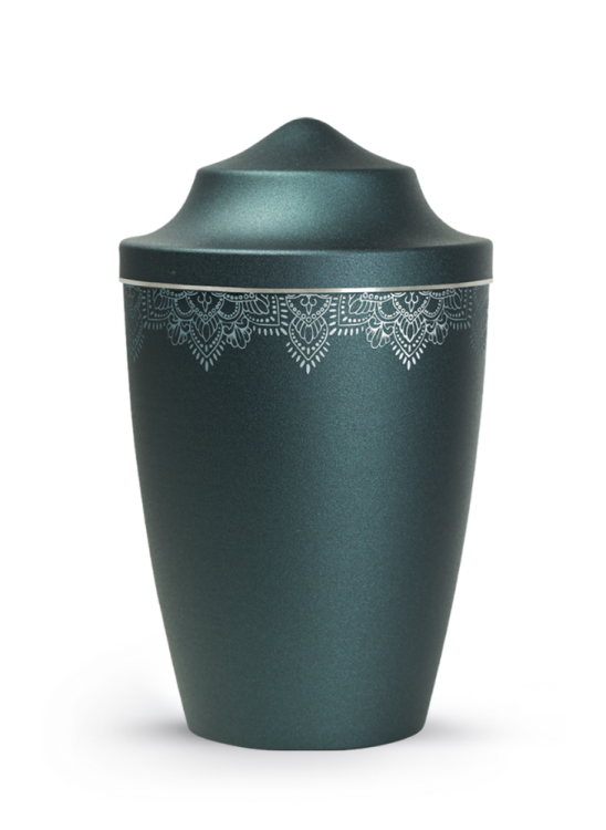 Zvířecí urna Mandala - Smaragdová 2,8l