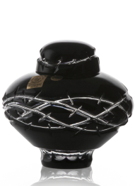 Křišťálová urna Spiny - Černá 22,5 cm