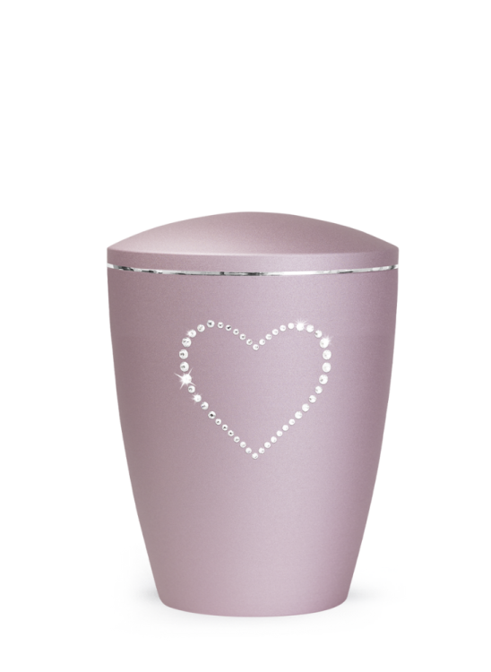 Zvířecí urna Elegance Heart, rose 1,5l
