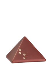 Zvířecí urna Pyramide Paws - Rubínová 0,5l
