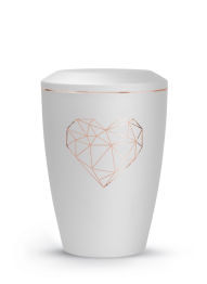 Zvířecí urna Karat Heart - Bílá 2,8l