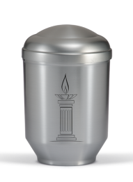 Urna metalowa Stal, płomień
