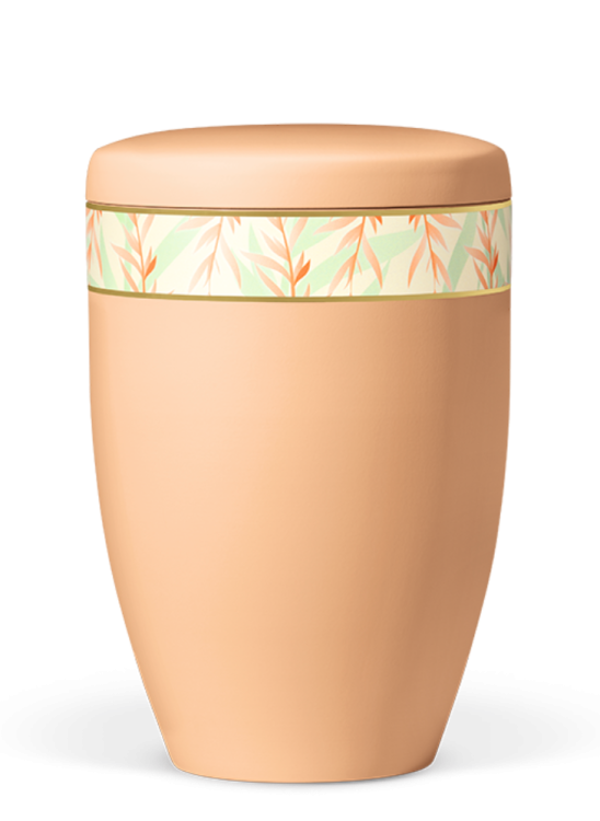 Ekologiczna urna Floral, pomarańczowa