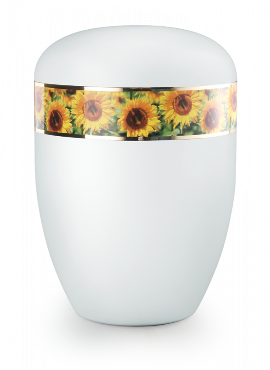 Ekologická urna Fleur Blanche II, slunečnice