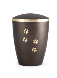 Zvířecí urna Elegance Paws, hnědá 2,8l