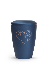 Zvířecí urna Karat Heart - Navy 1,5l
