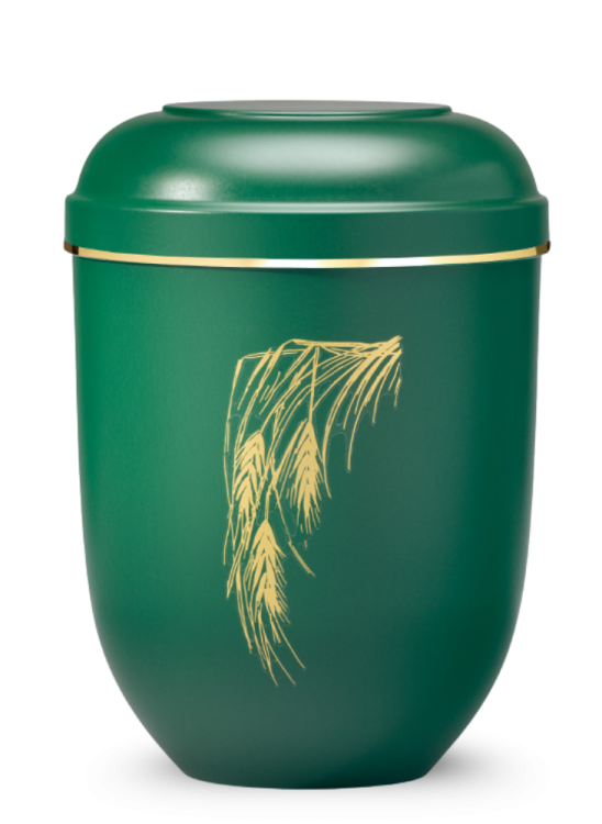 Ekologiczna urna Classic – Zielona/Kłos