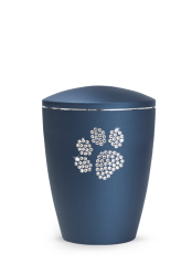 Zvířecí urna Elegance Paw, navy 1,5l