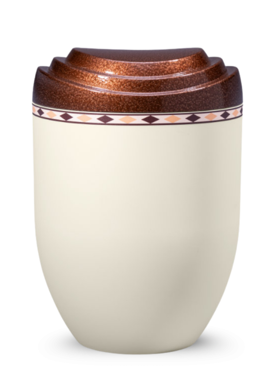 Ekologická urna Scalerna - Krémová/Bronz