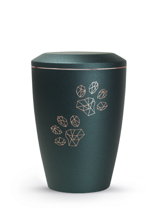 Zvířecí urna Karat Paws - Smaragdová 2,8l