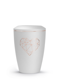 Zvířecí urna Karat Heart - Bílá 1,5l