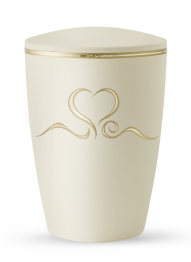 Ekologická urna Melina Creme, srdce