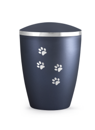 Zvířecí urna Elegance Paws, modrá 2,8l