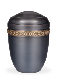 Kovová urna Decor, květiny