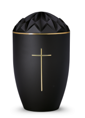 Urna ekologiczna Diamant – Czarna/Krzyż