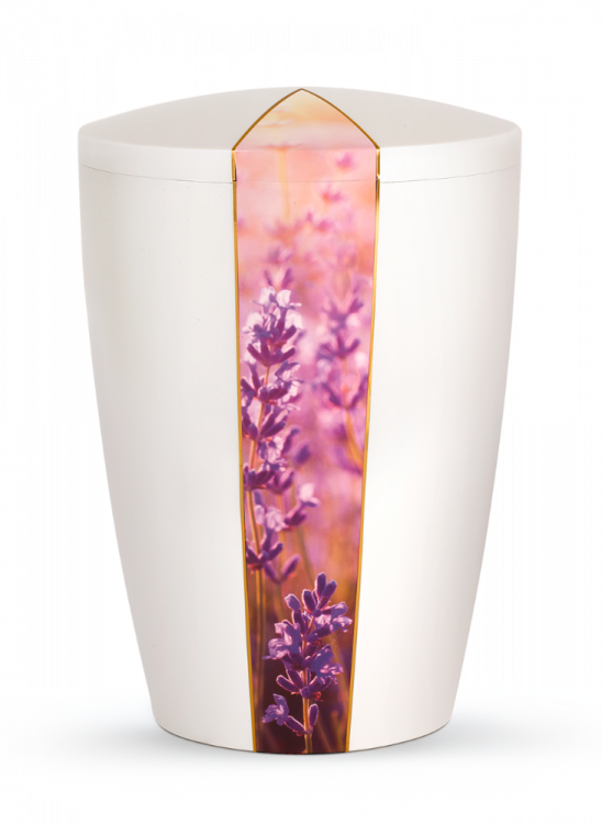 Ekologická urna Flora White, levandule