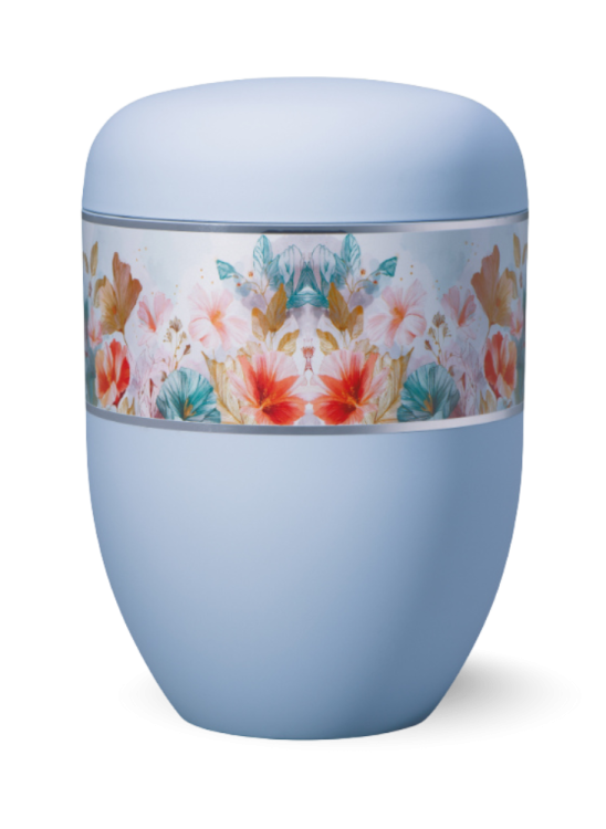 Ekologická urna Elegance Aquarelle - Květiny