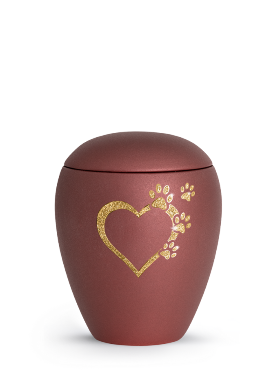 Zvířecí urna Verona Heart - Rubínová 1,5l