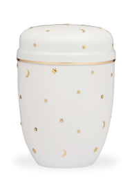 Kovová urna Faith Biela, nočná obloha