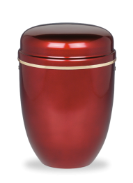 Kovová urna Lucea - Červená