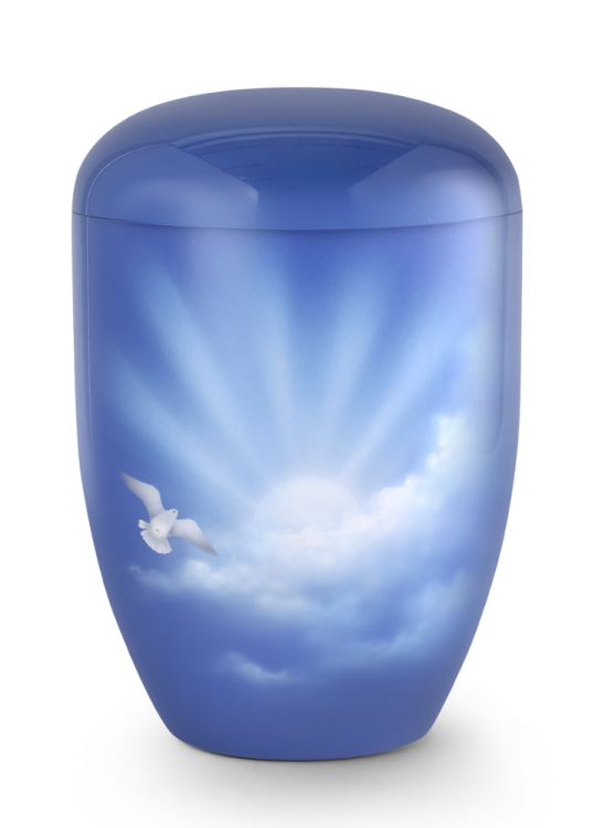 Ekologická urna Airbrush, motív, obloha, airbrush
