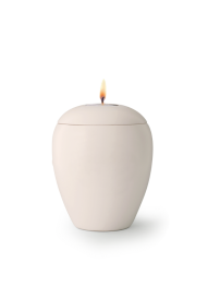 Zvířecí urna Bianco se svíčkou - Bílá 0,5l