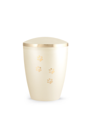 Zvířecí urna Elegance Paws, champagne 0,5l