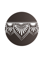 Ekologická urna Mandala, siena, mandala - bok