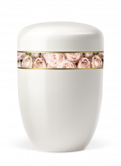 Kovová urna Royal White - Růže