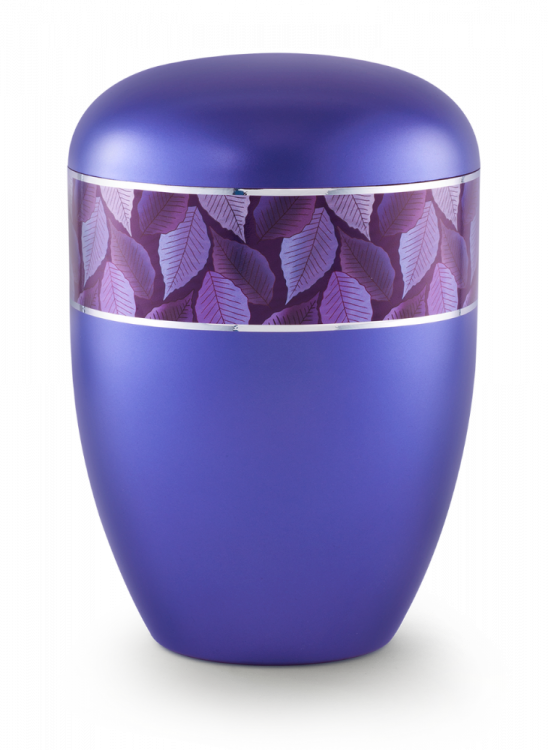 Ekologická urna Leaves, violet