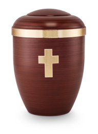 Ekologická urna Tosca, kříž, hnědá