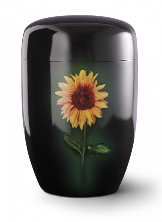 Kovová urna Fleur Noire - Slunečnice
