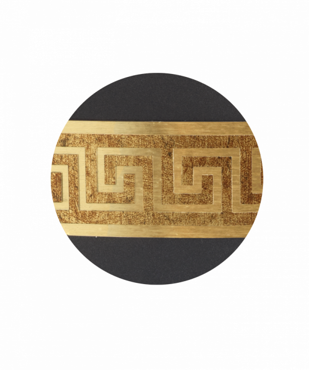 Ekologická urna Krypta Gold, antracit, detail vzoru, V34003