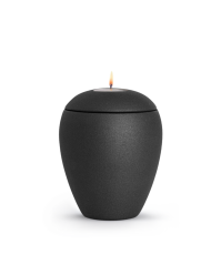 Zvířecí urna Verona se svíčkou- Černá 1,5l