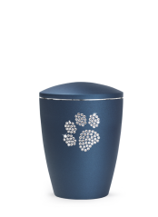 Zvířecí urna Elegance Paw, navy 0,5l