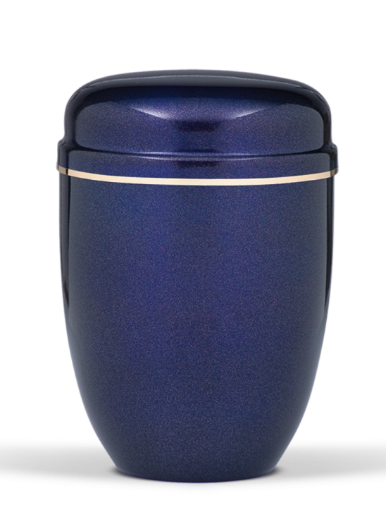 Metalowa urna Pearl, niebieska