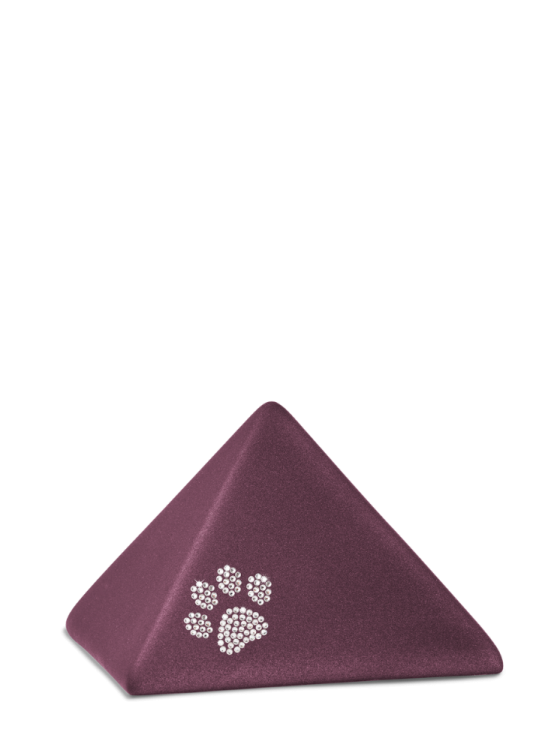 Zvířecí urna Pyramide Paw - Berry 0,5l