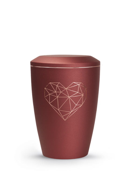 Zvířecí urna Karat Heart - Rubínová 1,5l
