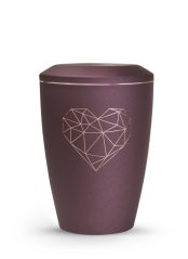 Zvířecí urna Karat Heart - Berry 2,8l