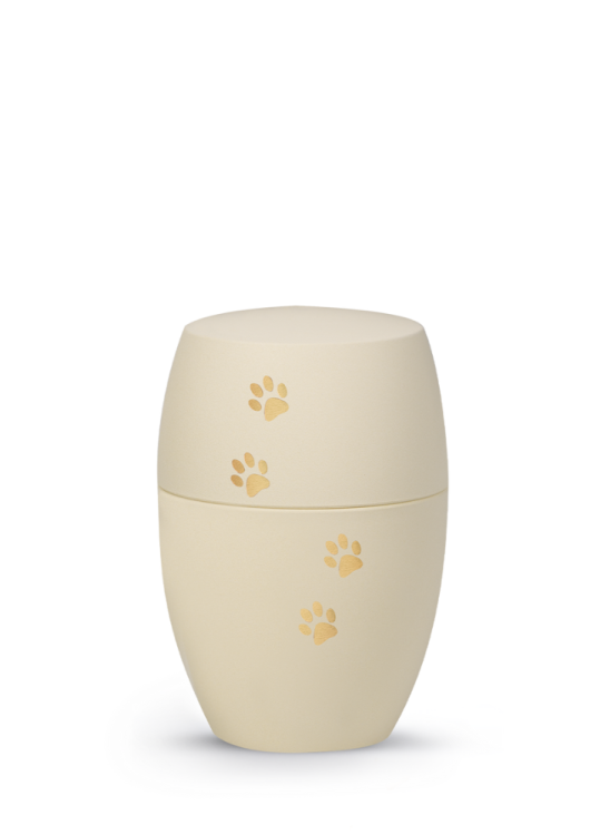 Zvířecí urna Infinity Paws, creme