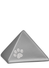 Zvířecí urna Pyramide Paw - Šedá 1,5l